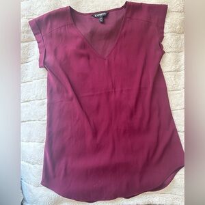 Express Deep Burgundy Blouse